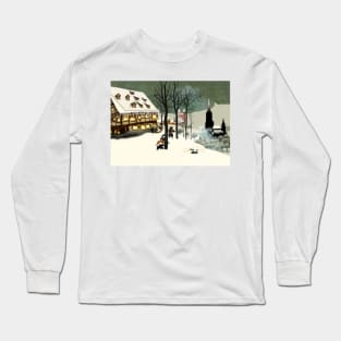 Bruegel's Schiefes Haus in Ulm mit Münsterblick Long Sleeve T-Shirt